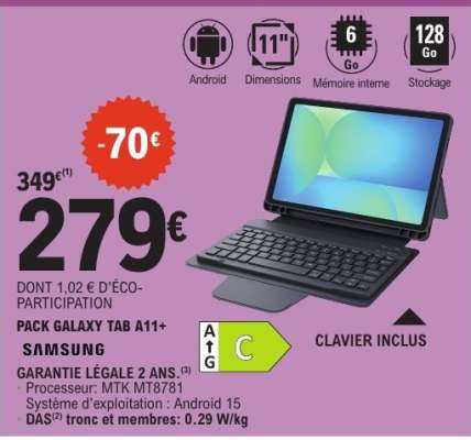 PACK GALAXY TAB A11
