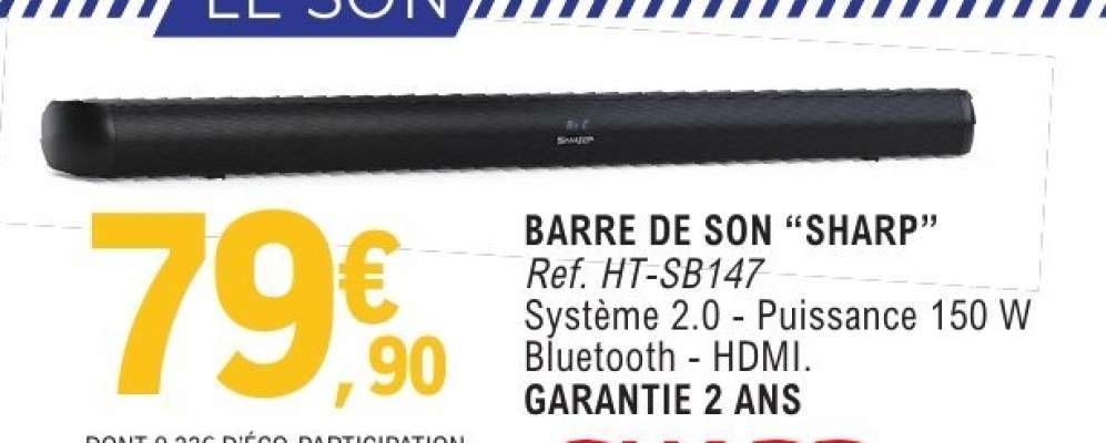 BARRE DE SON SHARP
