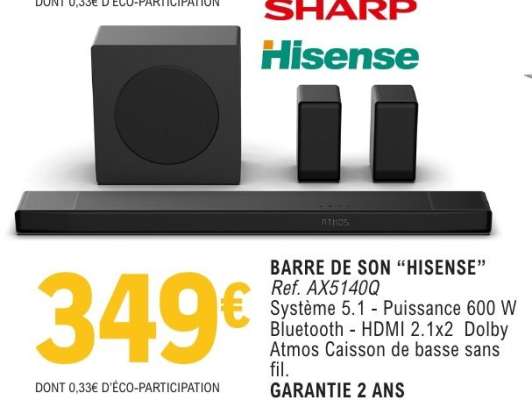 BARRE DE SON HISENSE