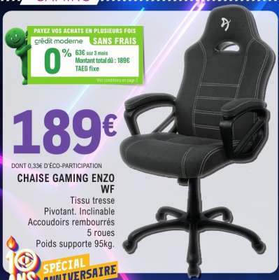Chaise Gaming Enzo WF