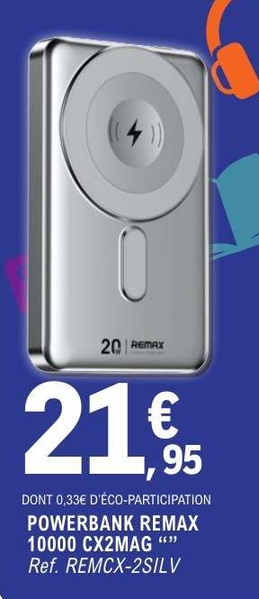 POWERBANK REMAX 10000 CX2MAG