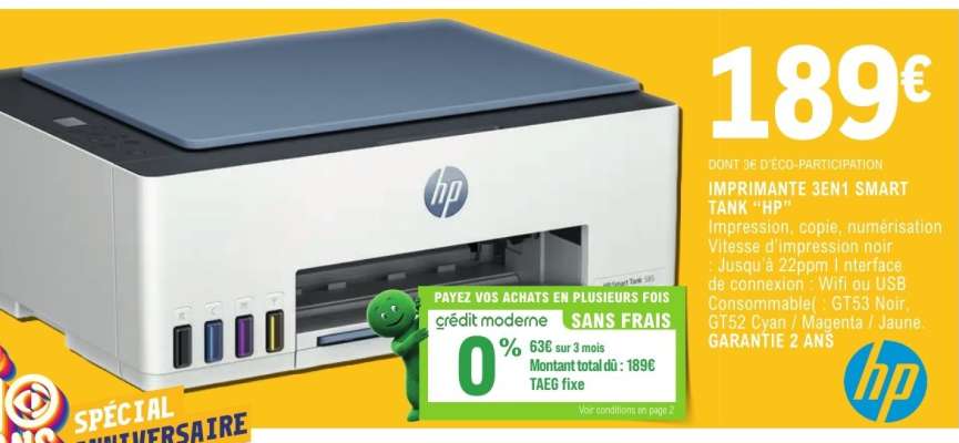IMPRIMANTE 3EN1 SMART TANK “HP”