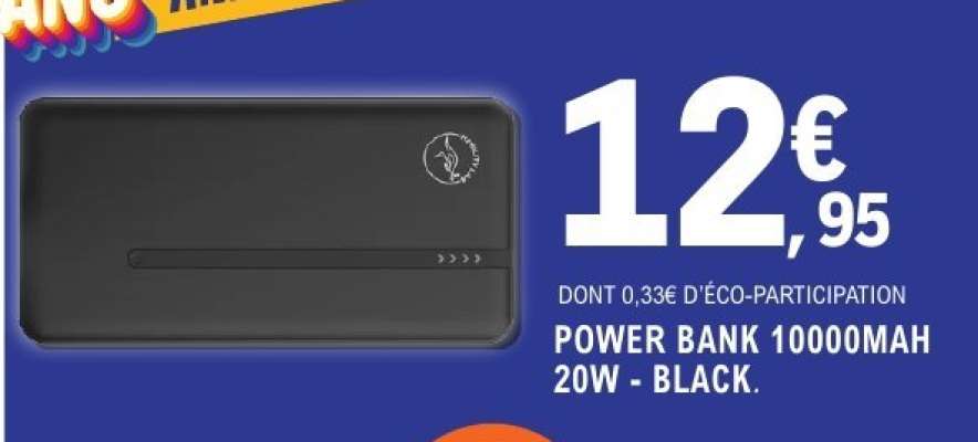 POWER BANK 10000MAH 20W - BLACK