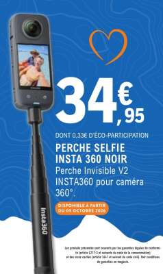 PERCHE SELFIE INSTA 360 NOIR