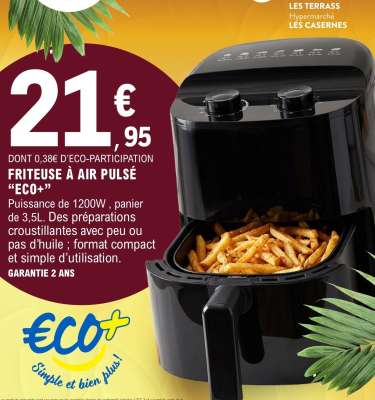 FRITEUSE À AIR PULSÉ “ECO+”