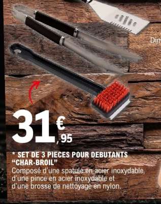 Set de 3 pièces pour débutants "Char-Broil"