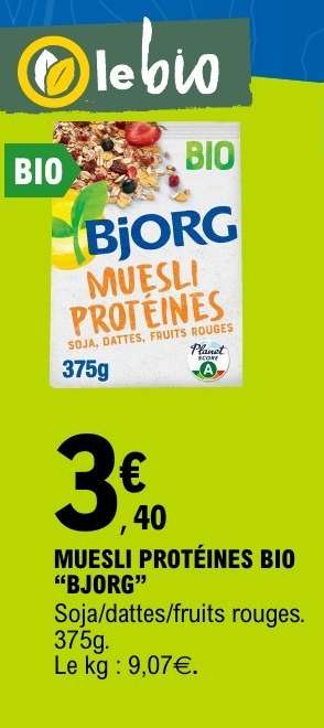 MUESLI PROTEINES BIO “BJORG”
