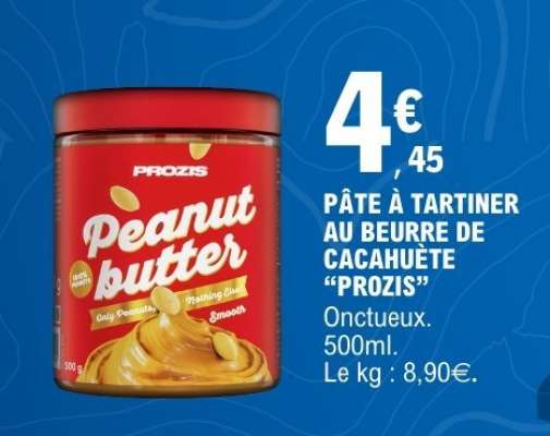 Pâte à tartiner au beurre de cacahuète “Prozis”