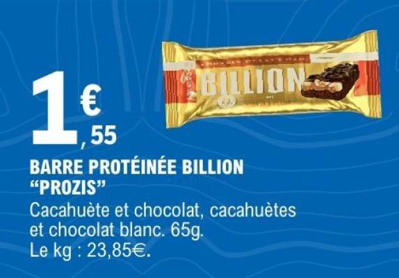 BARRE PROTÉINÉE BILLION "PROZIS"