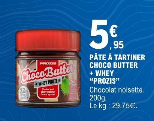 PÂTE À TARTINER CHOCO BUTTER + WHEY “PROZIS”