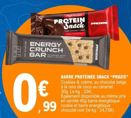 BARRE PROTÉINÉE SNACK “PROZIS”