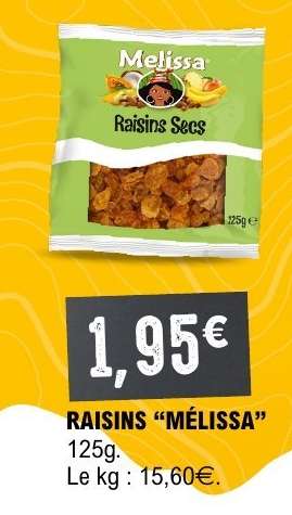 RAISINS “MÉLISSA”