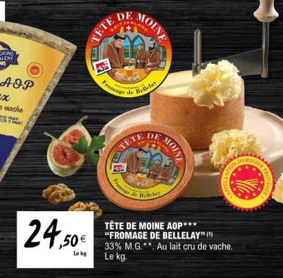 TÊTE DE MOINE AOP*** "FROMAGE DE BELLELAY"