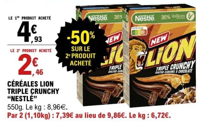 Céréales Lion Triple Crunchy Nestlé