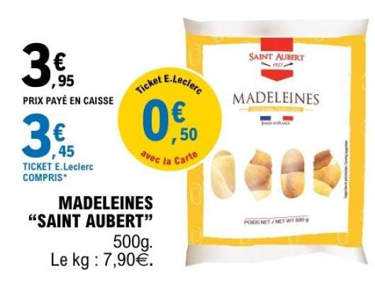 MADELEINES “SAINT AUBERT”