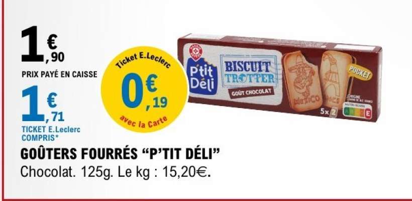 GOUTERS FOURRÉS “P’TIT DÉLI”