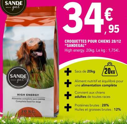 CROQUETTES POUR CHIENS 28/12 “SANDEGAL”
