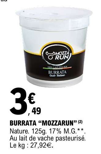 BURRATA “MOZZARUN”