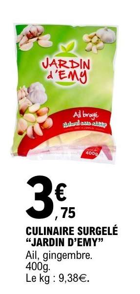 CULINAIRE SURGELÉ “JARDIN D’EMY”