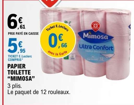PAPIER TOILETTE “MIMOSA”