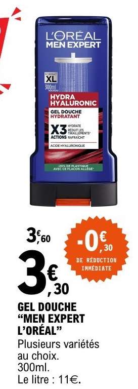 GEL DOUCHE 'MEN EXPERT L'ORÉAL'