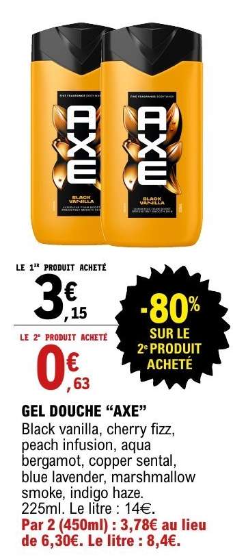 Gel Douche Axe