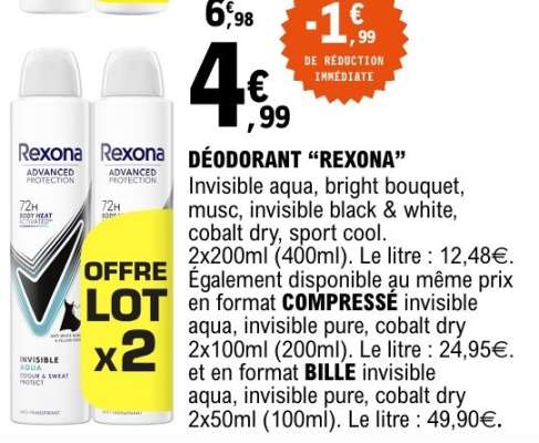 DEODORANT REXONA