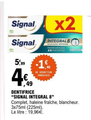 Dentifrice Signal Intégral 8