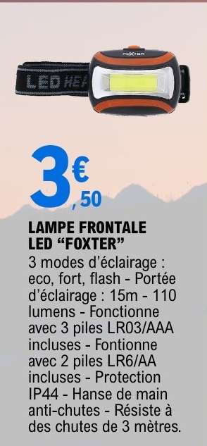 LAMPE FRONTALE LED "FOXTER"