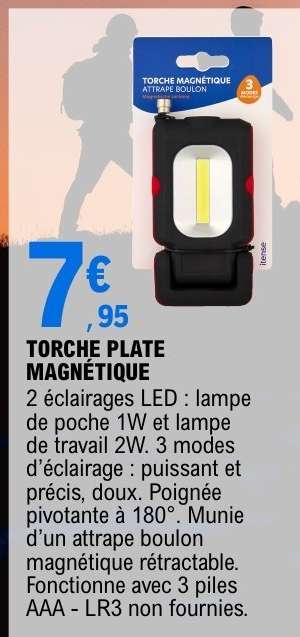 TORCHE PLATE MAGNÉTIQUE