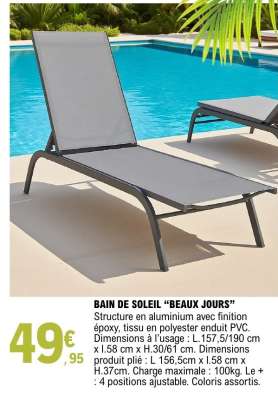 Bain de soleil "Beaux Jours"