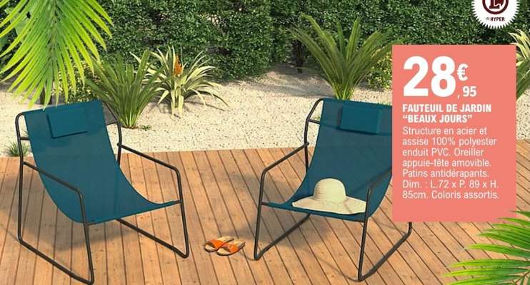 FAUTEUIL DE JARDIN "BEAUX JOURS"