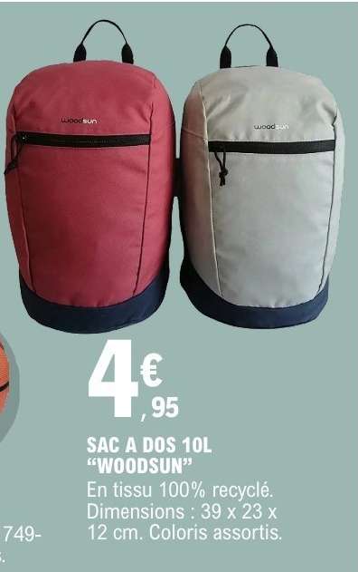 SAC A DOS 10L "WOODSUN"
