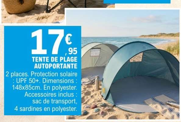 TENTE DE PLAGE AUTOPORTANTE