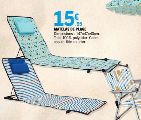 MATELAS DE PLAGE