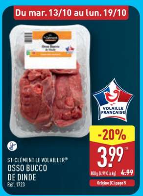 ST-CLÉMENT LE VOLAILLER® OSSO BUCCO DE DINDE
