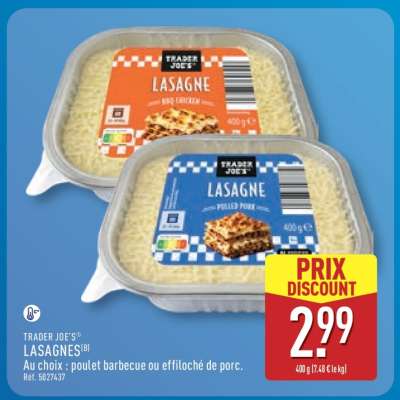 TRADER JOE'S LASAGNES
