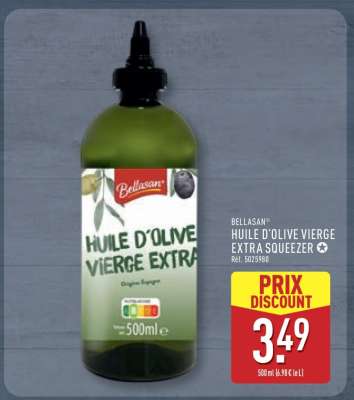 BELLASAN® HUILE D'OLIVE VIERGE EXTRA SQUEEZER