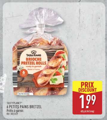 TASTY PLANET® 6 PETITS PAINS BRETZEL