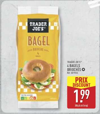 TRADER JOE'S 4 BAGELS BRIOCHÉS