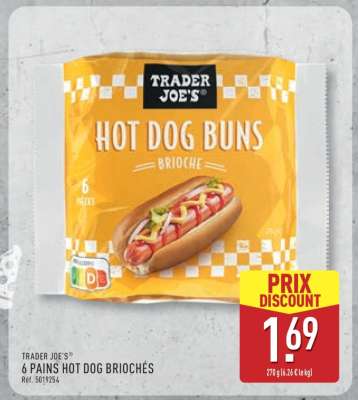 TRADER JOE'S 6 PAINS HOT DOG BRIOCHÉS