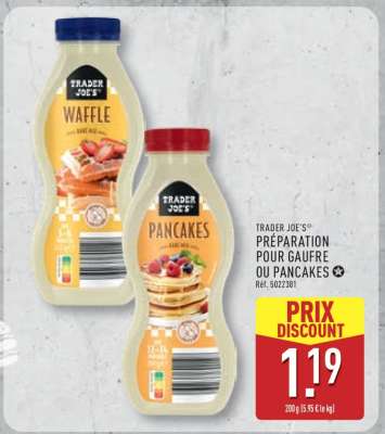 TRADER JOE'S PRÉPARATION POUR GAUFRE OU PANCAKES