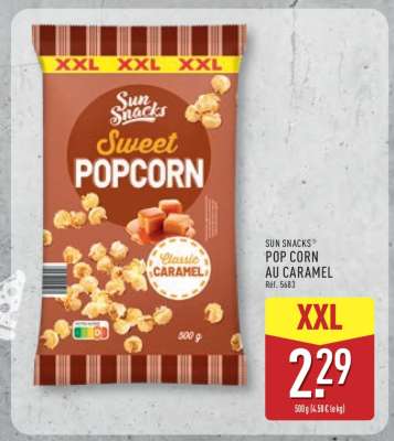 SUN SNACKS® POP CORN AU CARAMEL