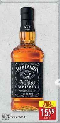 JACK DANIEL'S TENNESSEE WHISKEY 40°