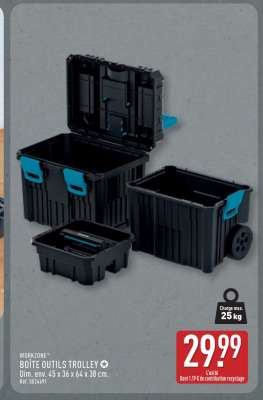 WORKZONE® BOÎTE OUTILS TROLLEY