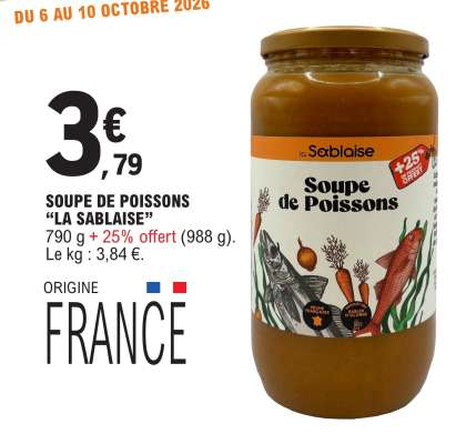 Soupe de Poissons "La Sablaise"