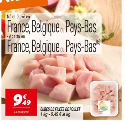 Cubes de Filets de Poulet