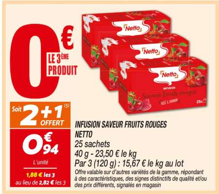 INFUSION SAVEUR FRUITS ROUGES