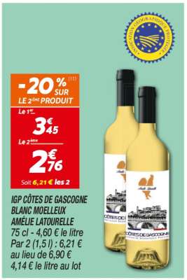IGP CÔTES DE GASCOGNE BLANC MOELLEUX AMÉLIE LATOURELLE