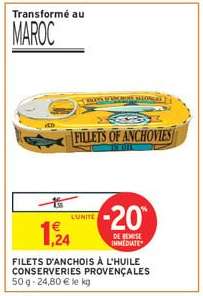 FILETS D'ANCHOIS À L'HUILE CONSERVERIES PROVENÇALES